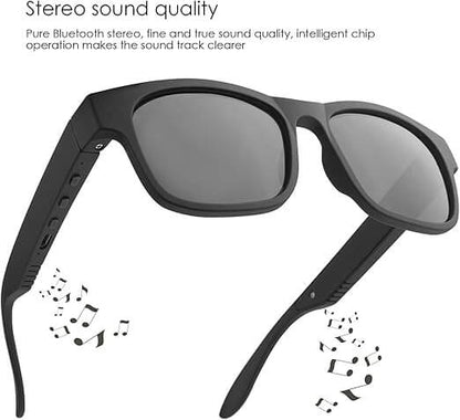 AUGLASS Audio Glasses with Bluetooth, blue light lenses, and high-quality acetate frame for comfort and crystal clear audio output.